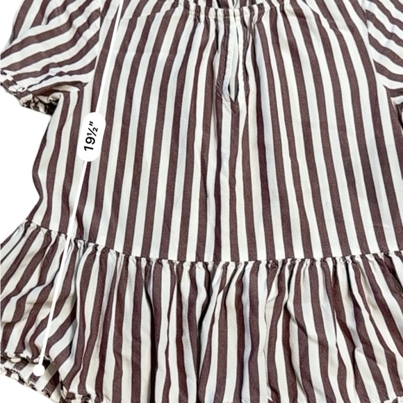 Madewell Pink and White Striped Peplum Blouse - Picture 11 of 15